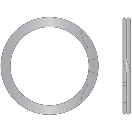 G.L. HUYETT Internal Retaining Ring, 18-8 Stainless Steel, Plain Finish, 1 in Bore Dia. RRN-100-S02